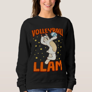 Sudadera Humor de Llama Alpaca de Voleibol