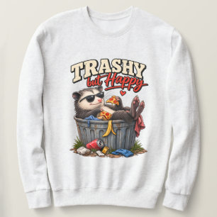 Sudadera Humor de Mapache Divertido y Feliz aunque Sucio