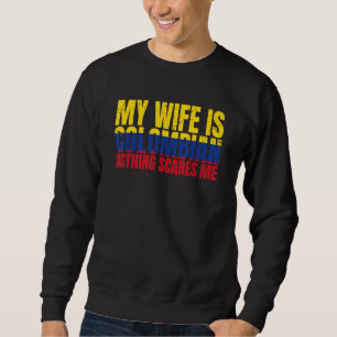 Sudadera Humor de Novia Mi Esposa Es Colombiana Nada Me Asu