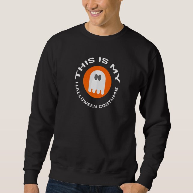 Sudadera Humor De Otoño Fantasma Este Es Mi Disfraz Cae Div (Anverso)