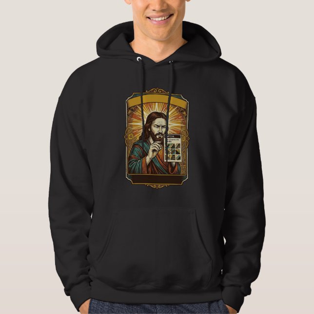 Sudadera Humor de prueba de Captcha de escaleras borrosas d (Anverso)