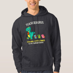 Sudadera Humor de Teachersaurus con pequeños dinosaurios