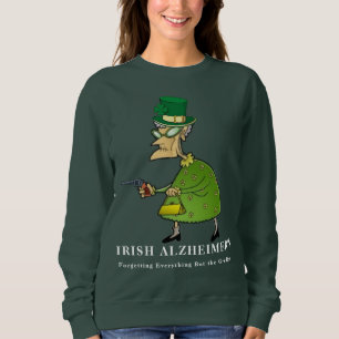 Sudadera Humor del Día de San Patricio del Alzheimer irland