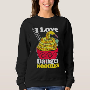 Sudadera Humor del dueño de la serpiente - fideos peligroso
