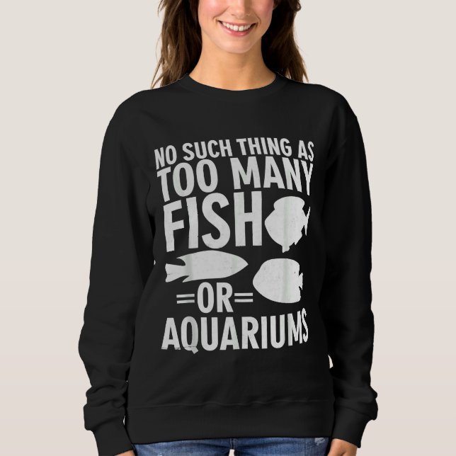 Sudadera Humor del tanque del pescado (Anverso)
