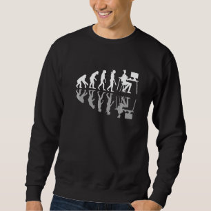 Sudadera Humor digital de diseñador web de evolución humana