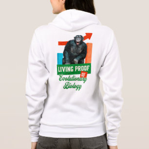 Sudadera Humor divertido de biología evolutiva del chimpanc