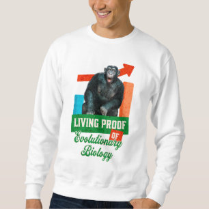 Sudadera Humor divertido de biología evolutiva del chimpanc