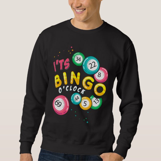 Sudadera Humor divertido de jugador de bingo jugador jugado (Anverso)