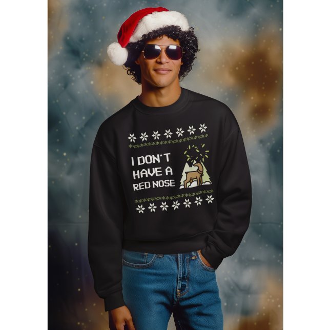 Sudadera Humor Divertido de Navidad Reno (Subido por el creador)