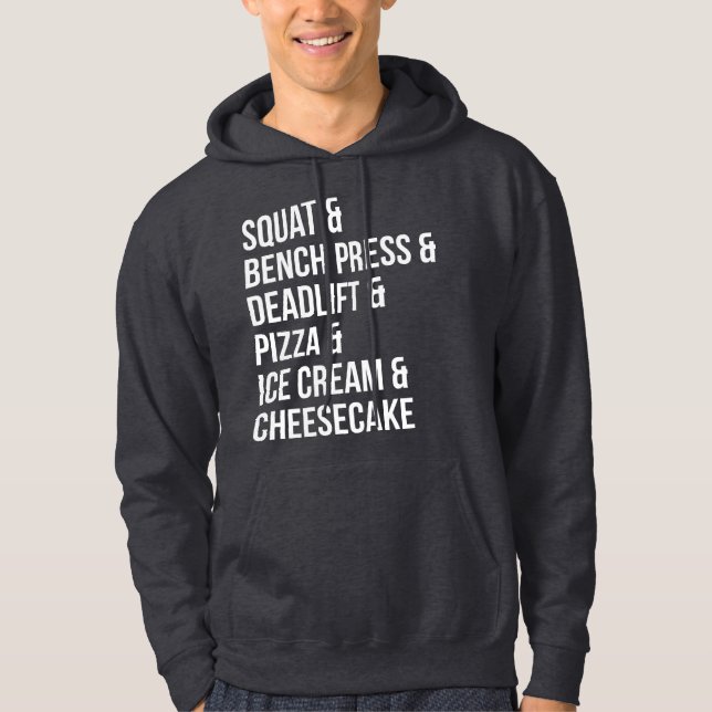 Sudadera Humor divertido para gitanos - Pizza, Helado, Past (Anverso)