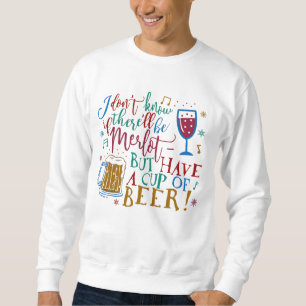 Sudadera Humor feo de la cerveza del vino del Merlot del