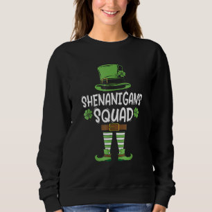 Sudadera Humor Funny Shenanigans Squad Funny St Patricks Da
