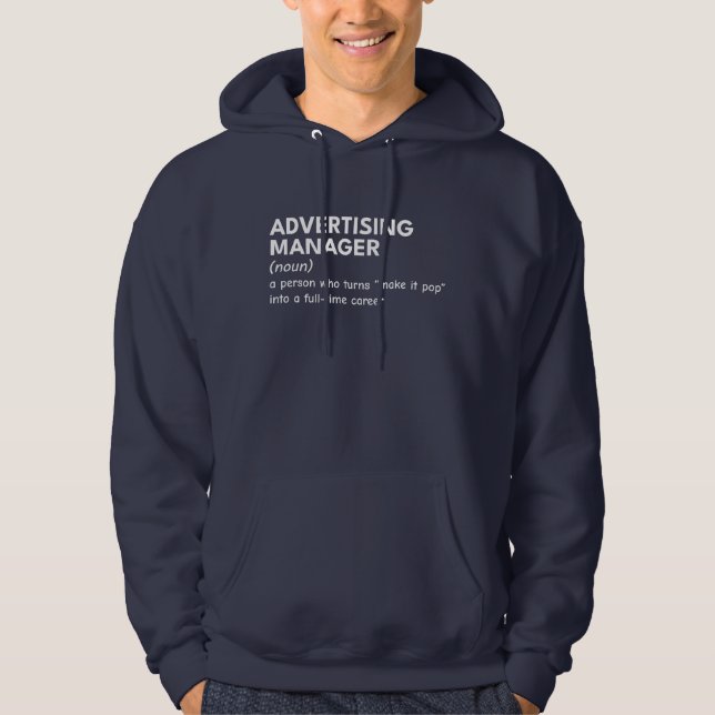 Sudadera Humor laboral de director de marketing (Anverso)