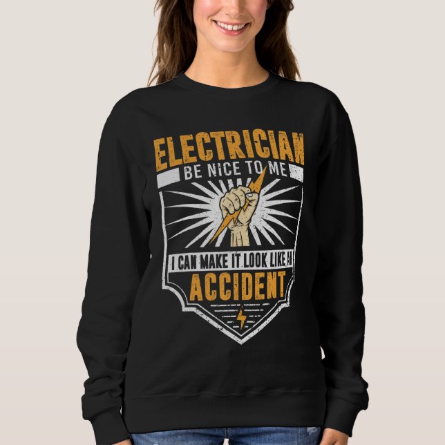 Sudadera Humor Lo de ingeniero eléctrico divertido para ele (Anverso)