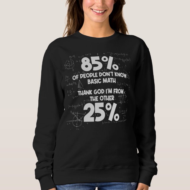 Sudadera Humor matemático matemático matemático matemático  (Anverso)