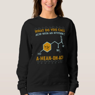 Sudadera Humor Nerdy Química Amino Ácido Para Mujeres Hombr