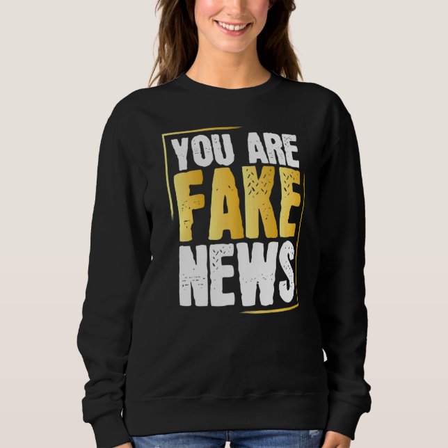 Sudadera Humor político falso: citas que dicen (Anverso)