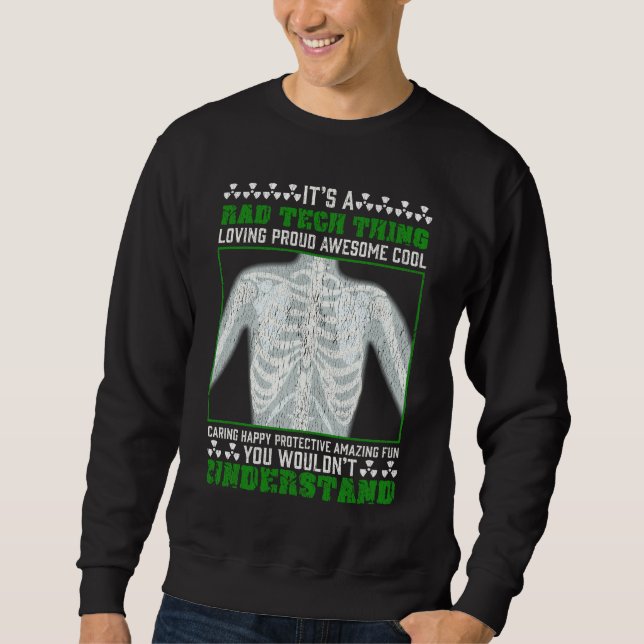Sudadera Humor radiológico divertido de rayos X del Chiste  (Anverso)