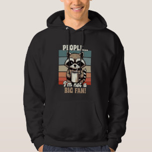Sudadera Humor sarcástico personas anti racoon social no so
