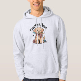 Sudadera Humorous Pet Art Golden Retriever Painting Yarn