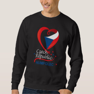 Sudadera Humpolec Bandera Del Corazón De La República Checa