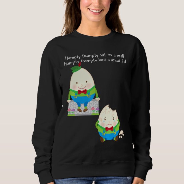Sudadera Humpty Dumpty Kids Nursery Song Rhyme (Anverso)