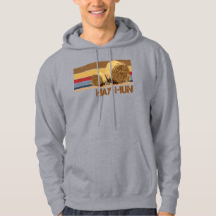 Sudadera hun Hay bale Funny Farm Life Country Hayfield