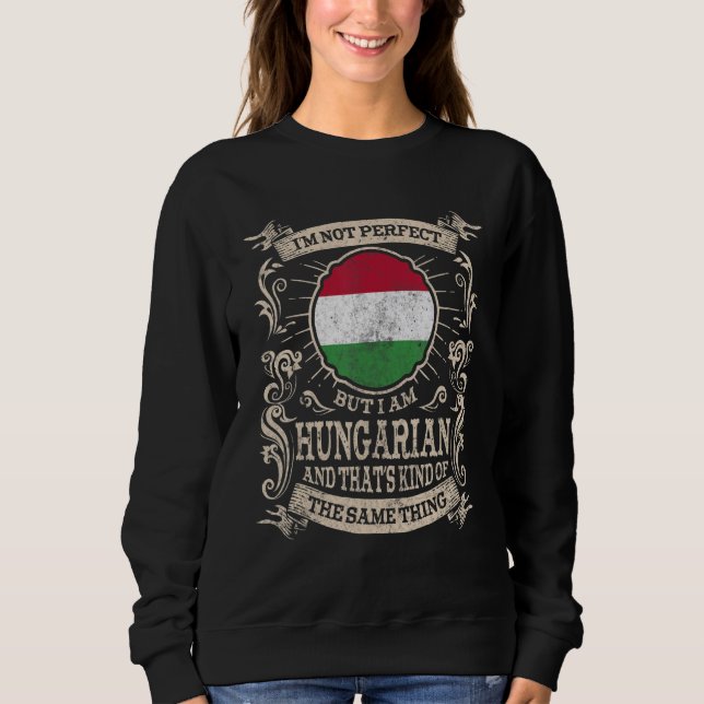 Sudadera Hungary Flag Proud Hungarians Men & Women 2 (Anverso)