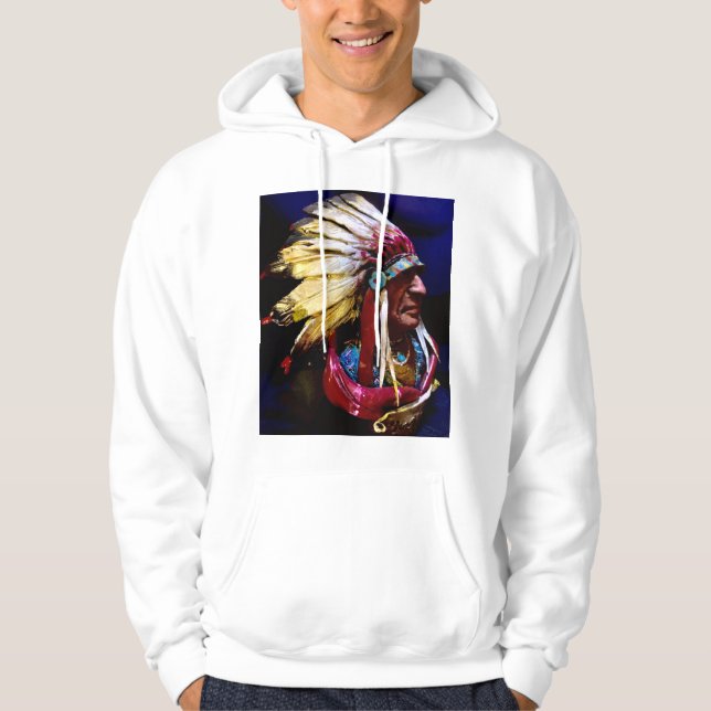 Sudadera "Hunkpapa" Native Chief original art (Anverso)