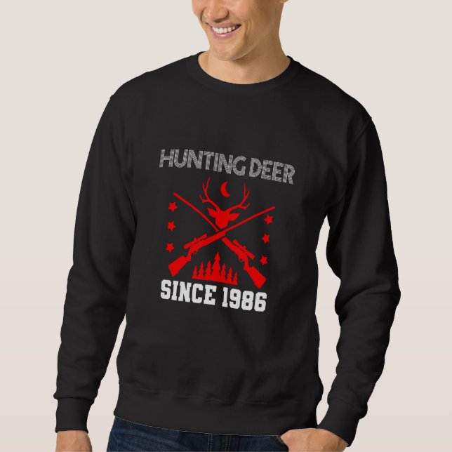 Sudadera Hunting deer since 1986 (Anverso)