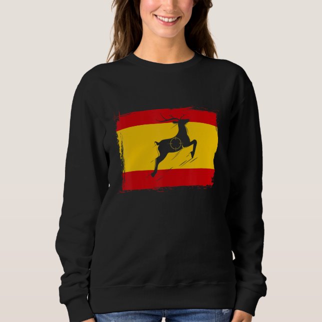 Sudadera Hunting Spain Flag Season Hunting  Espagne Hunter (Anverso)