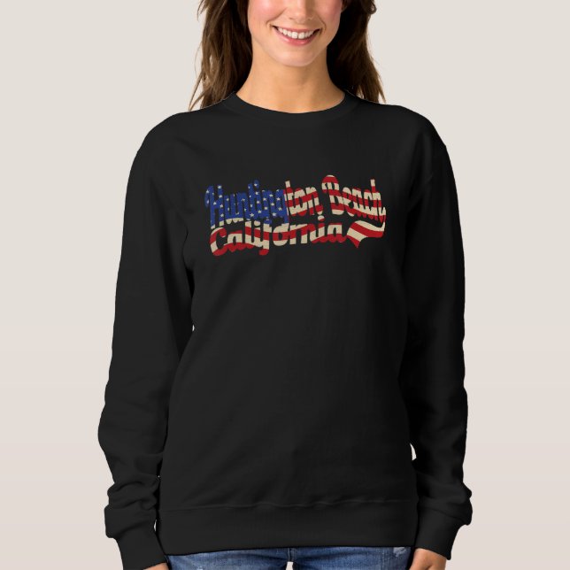 Sudadera Huntington Beach California American Flag (Anverso)