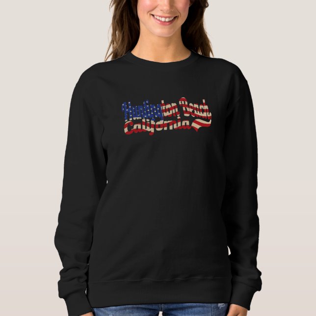 Sudadera Huntington Beach California American Flag (Anverso)