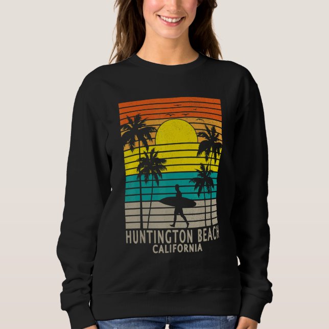 Sudadera Huntington Beach California CA Surfer Surfing Surf (Anverso)