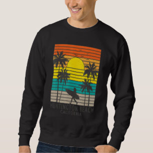 Sudadera Huntington Beach California Surfing Chica Su