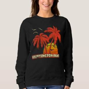Sudadera Huntington Beach Summer Palm Trees 80 Beach Sunse