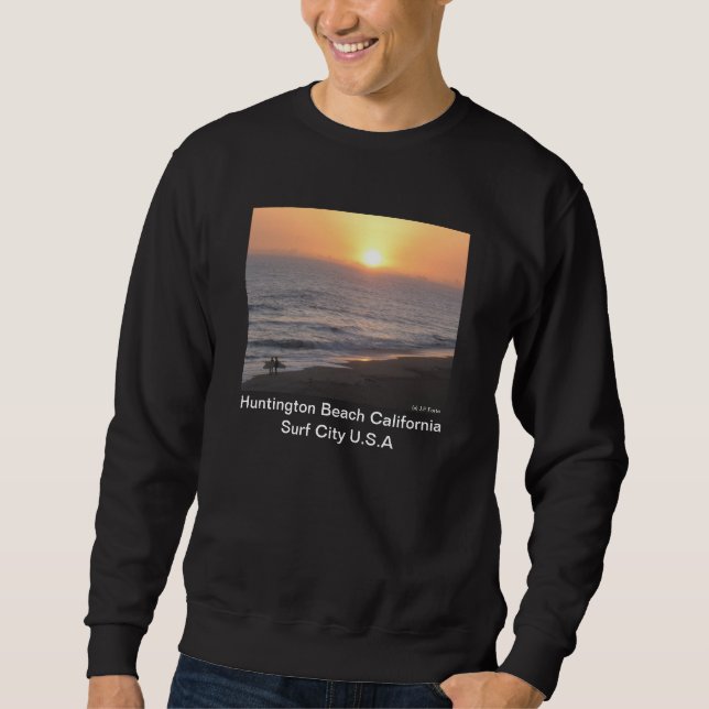 Sudadera Huntington Beach "Surf City" (Anverso)