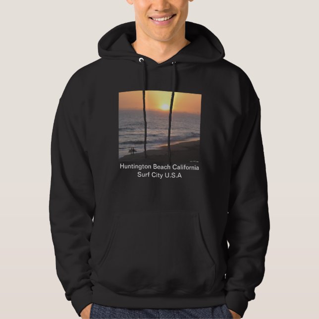 Sudadera Huntington Beach "Surf City" (Anverso)