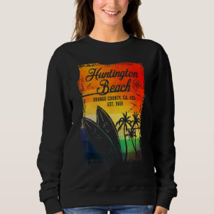 Sudadera Huntington Beach Surf City California Vintage Surf