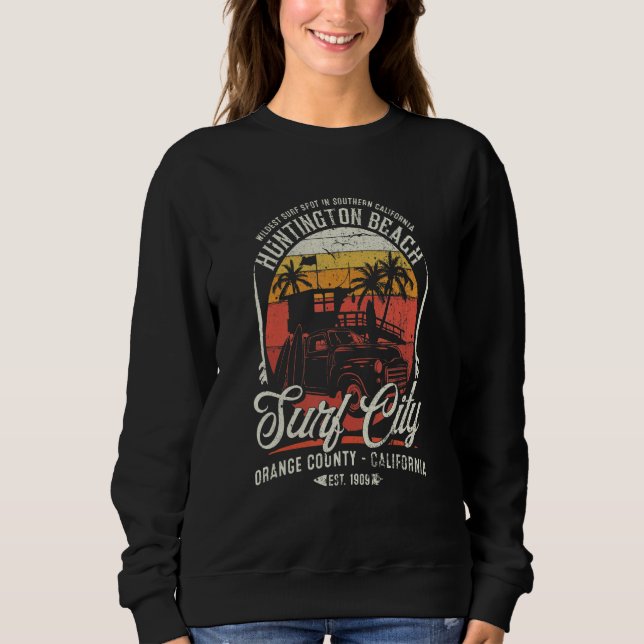 Sudadera Huntington Beach Surf City West Coastu2019s Wildes (Anverso)