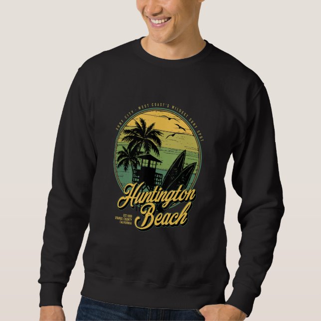 Sudadera Huntington Beach Surf City West Coastu2019s Wildes (Anverso)
