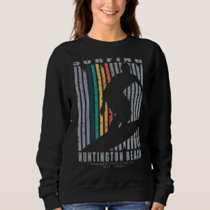 Sudadera Huntington Beach Surfing Beach Retro