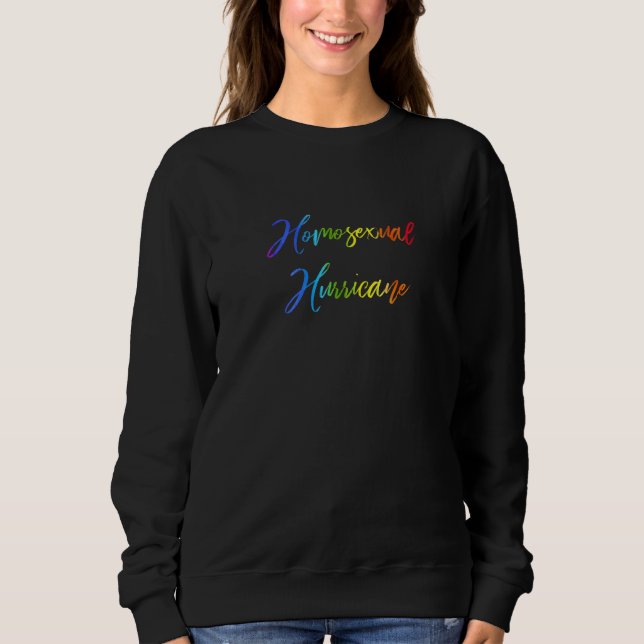 Sudadera Huracán homosexual Rainbow Lgbt Orgullo comunitari (Anverso)