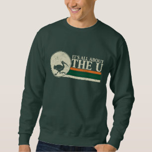Sudadera Huracanes de Miami Sebastián el Ibis Mascota Vinta
