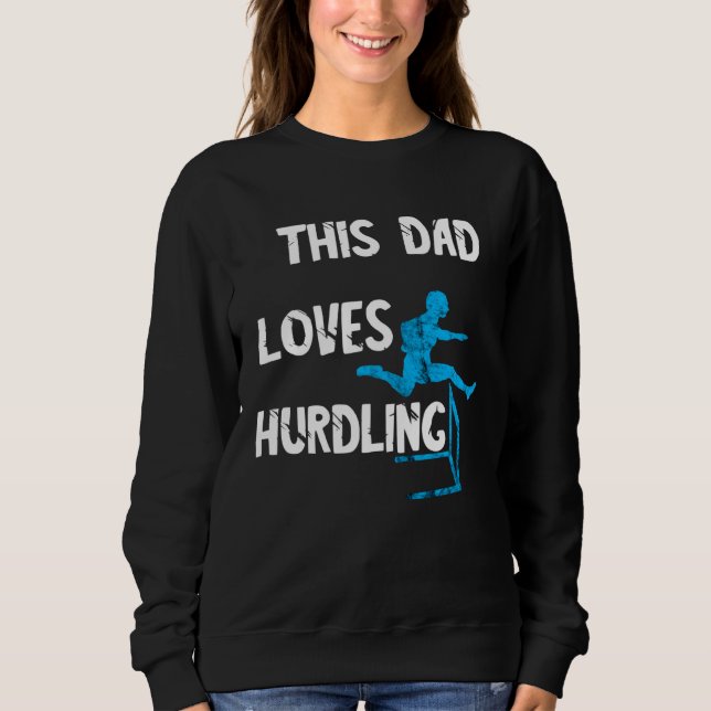 Sudadera Hurdlelauf Vater Light Tathlet Hurdles Hurdle Runn (Anverso)