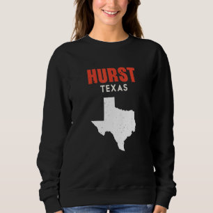 Sudadera Hurst Texas EE. UU. Estado América Viajes Tejano