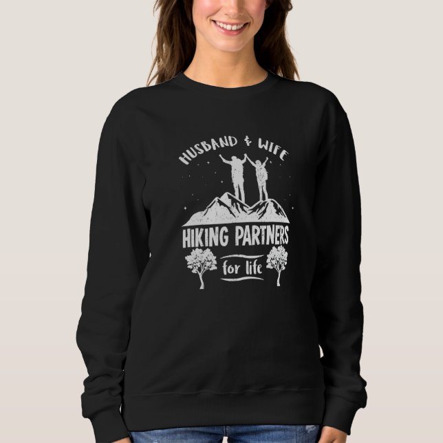 Sudadera Husband And Wife Hiking Partners For Life  1 (Anverso)