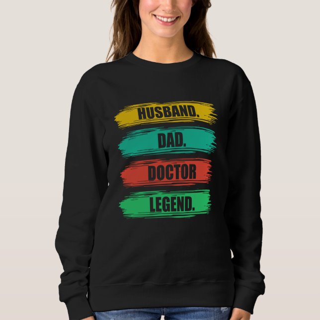 Sudadera Husband Dad Doctor Medical School Students Doctors (Anverso)