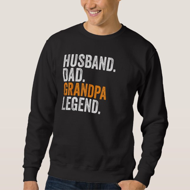 Sudadera Husband Dad Grandpa Legend  Occupation Office (Anverso)